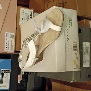 Anne Klein White sandals
